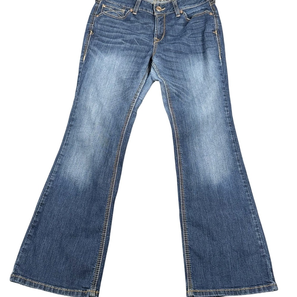 Ariat R.E.A.L Rosa Bootcut Jean Women 31x28 Stretch Western Rodeo Medium Wash